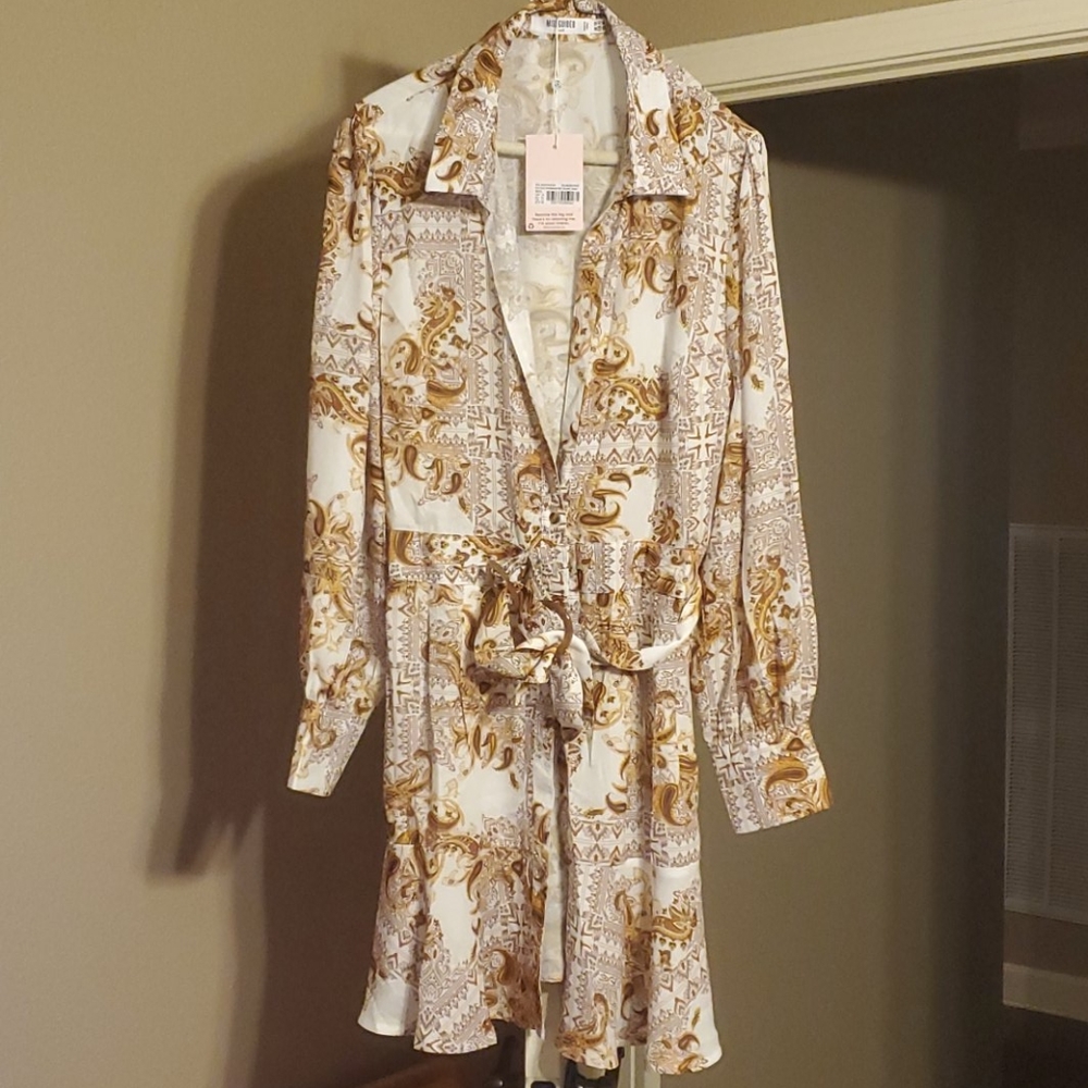 Misguided paisley print dress